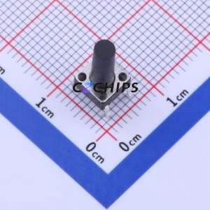 TS-1002-BR14026 Tactile Switch Through hole-4P,6x6mm Switch Single Pole Single Throw Round Button 2.6N Through Hole - Product Image 1