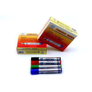 Marqueur permanent effaçable multicolore SHIRLEY YA 4-en-<span class=keywords><strong>1</strong></span>, pointe pinceau imperméable, largeur d'écriture 6 mm, pour l'école - Product Image 3