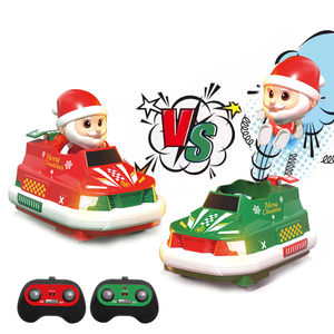 2,4 Ghz Santa Claus Rc Navidad parachoques coche Control remoto eyector catapulta vehículos Navidad parachoques choque coche con música ligera - Product Image 1