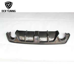 Difusor de Parachoques Trasero de Fibra de Carbono Real con Luz LED para Infiniti Q50 Q50S 2014-2017, Nuevo Diseño - Product Image 2