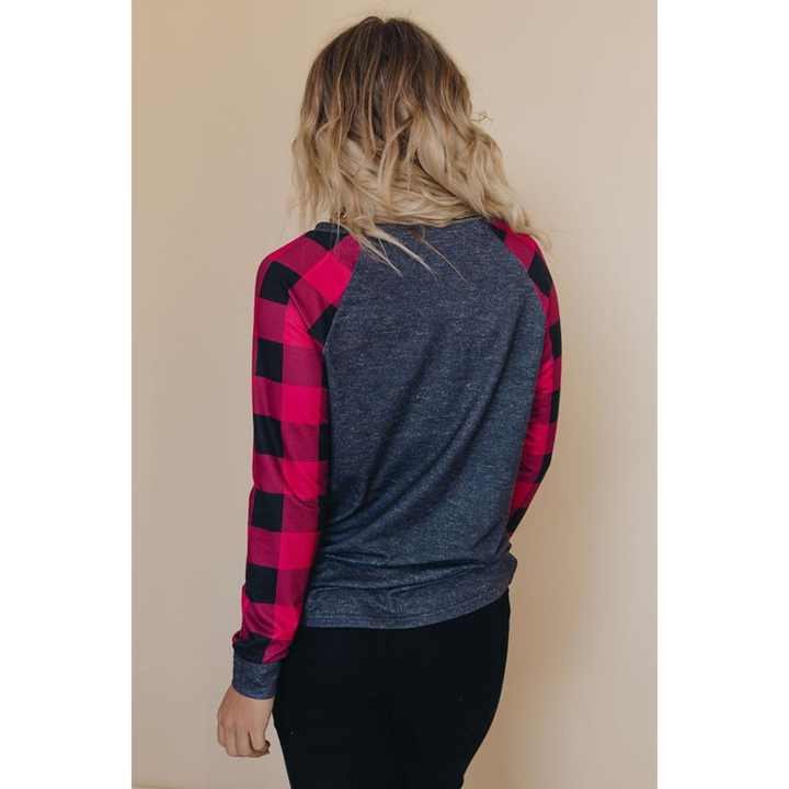 TD Love Women's Christmas Plaid Top XL Embroidered Silk Knitted Formal Tops Ruffled Collar Striped Solid Long Short for Autumn