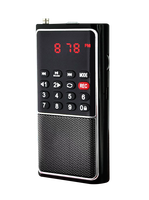LCJ L-338 Ukuran Saku Mini Sepeda Motor Skuter Sepeda Motor USB/TF Mp3 Player dengan Speaker untuk Sepeda Motor