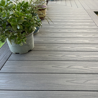 Plancher en composite bois-plastique haute densité, résistant aux rayures, imperméable, pour terrasse, usage commercial extérieur