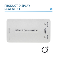 Tarjeta de Captura de Video HDMI Portátil de 2 Canales, Compatible con OBS, vMix, Zoom, Grabador de Video 1080P60 para Transmisión Multiplataforma