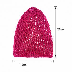 Diademas de malla de rayón para mujer y niña, accesorios gruesos para cabello corto o largo, cubiertas para dormir, adornos de ganchillo, regalo - Product Image 2