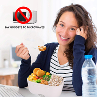 Boîte alimentaire portable chauffante électrique, type bento, amovible, pour repas chauds – Meilleure vente