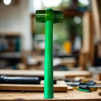 Palu karet ahli mesin OEM yang dapat disesuaikan dengan kepala bening dan pegangan plastik untuk instalasi kabinet atap dan halus