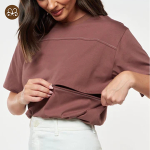 T-<span class=keywords><strong>shirt</strong></span> personnalisé MAMA's coupe décontractée en coton pour l'<span class=keywords><strong>allaitement</strong></span>, la maternité et l'<span class=keywords><strong>allaitement</strong></span> - Product Image 1