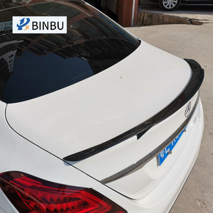 Pour Mercedes Benz classe C W205 fibre de carbone aileron arrière mises à niveau <span class=keywords><strong>Babos</strong></span> <span class=keywords><strong>Style</strong></span> aileron arrière 4 portes aile arrière Kit de carrosserie - Product Image 3