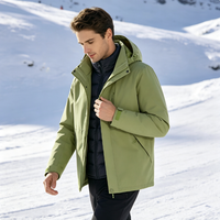 Veste de ski 3-en-1 pour homme et femme, grande taille, avec doublure en duvet amovible, imperméable, chaude pour l'hiver, idéale pour la randonnée, nouvelle arrivée