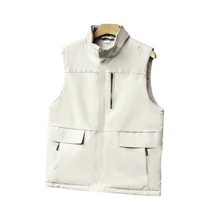 <span class=keywords><strong>Chaleco</strong></span> y Chaqueta sin Mangas Acolchados de Algodón Personalizables, Uniformes de Trabajo Promocionales Impresos, Ropa de Trabajo Unisex Resistente al Viento para Otoño - Product Image 5
