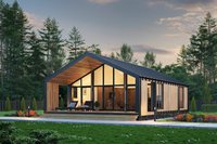 Maisons préfabriquées modulaires modernes en acier léger triangulaires, villas de luxe modernes