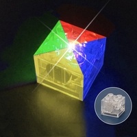 Accessoires pour briques MOC, lumière LED, bloc transparent lumineux 2x2 points, ensemble de blocs multicolores en plastique, jouet de construction pour enfants