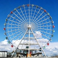 Grande Roue Personnalisée de 50 m avec Spectacle Lumineux LED et Cabines Panoramiques pour l'Attraction Touristique de la Ville