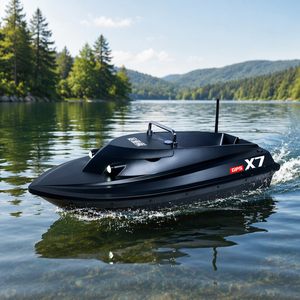 Bateau <span class=keywords><strong>à</strong></span> appâts télécommandé 12V avec bac <span class=keywords><strong>à</strong></span> appâts rabattable et positionnement GPS 24 points - Product Image 2