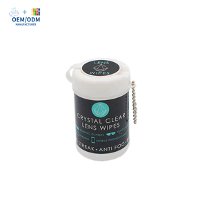 Pabrik kustom ramah lingkungan ekstra lembut kristal bening lensa kain non-tenun 30 buah Cola dapat basah tisu pembersih portabel (6 - Product Image 5