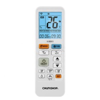 Control Remoto Universal Inalámbrico para Aire Acondicionado, Personalizable OEM/ODM, de Plástico, con Pantalla LED Digital, Función de Temporizador y Temperatura