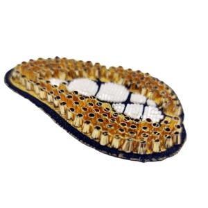Custom High Quality Wholesale Iron-<b>on</b> or <b>Sew</b>-<b>on</b> Big Size Sequin Embroidery <b>Patches</b> - Product Image 1