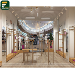 ชั้นวางเสื้อผ้าติดผนังด้านข้างสำหรับร้านค้าปลีก - Product Image 4