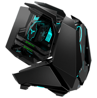 Boîtier et tour d'ordinateur de jeu Jonsbo MOD-5 E-Sports en alliage d'aluminium noir/blanc/gris Châssis ouvert Modèle phare Mecha Design