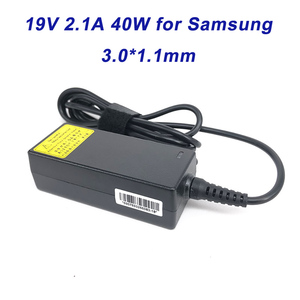 Adaptador de CA de 3.0*1.1mm y 40W, Cargador para Portátil <span class=keywords><strong>Samsung</strong></span> ATIV <span class=keywords><strong>Book</strong></span> 5, 7, 9 Series Lite, Spin A13-040N2A, UltraBook AD-4019A, PA-1400-96 - Product Image 2