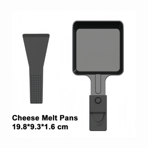 8-Person Raclette <strong>Grill</strong>, 1400W Electric <strong>Grill</strong> with Half Stone &amp; Griddle, 8 Cheese <strong>Pans</strong> &amp; Spatulas - Product Image 3