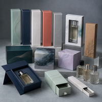 Carton pliable haut de gamme pour Eau de Parfum, en carton imperméable et écologique, avec insert de protection intérieur, pour marques de parfums modernes, OEM