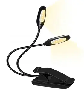 Đèn LED Đọc Sách, Có Thể Sạc Lại Ấm 4 Đèn LED Đọc Sách, Dễ Dàng Clip On Reading Light