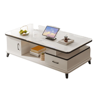 Table basse carrée en bois minimaliste, design compact pour les petits salons, meubles modernes pour la maison