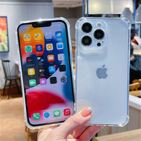 Stock d'usine Couverture antichoc transparente Caractéristiques de protection de la caméra Coque de téléphone portable en TPU pour iPhone 17 Pro Max AIR