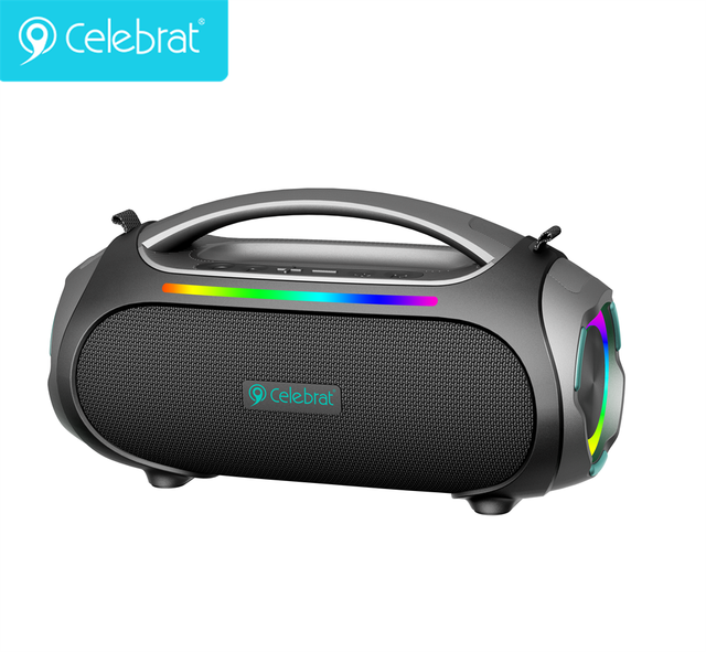 Super Boombox Pro Portable Wireless for 5.0 Waterproof Speaker RGB LED for Computer/Mobile Phone Outdoor Home Party Use