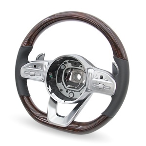 Volante de Madera Natural Original de Fábrica para <span class=keywords><strong>Mercedes</strong></span> Benz AMG W205 E63 W166 E300 W203 GLE 53 W213 W222 - Product Image 1