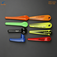 Capuchons d'extrémité en plastique personnalisés de haute qualité pour fourche de vélo, protection aérodynamique, pièces de vélo de route, moulage par injection OEM en caoutchouc en vrac