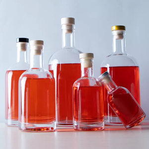 Tùy Chỉnh 200Ml 375Ml 500Ml 700Ml 750Ml 1000Ml Tequila Gin Whiskey Rượu Chai Vodka Chai Thủy Tinh Với Nút Chai - Product Image 3