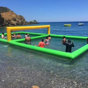 Cancha de Voleibol Inflable para Agua, Juego Acuático Flotante para Exteriores de Verano, con Red, para Adultos <span class=keywords><strong>en</strong></span> <span class=keywords><strong>la</strong></span> <span class=keywords><strong>Playa</strong></span>, Sobre el Suelo - Product Image 2