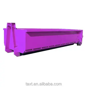 Removable Hook Lift Bin Heavy Duty Waste Garbage Bin For Construction Works