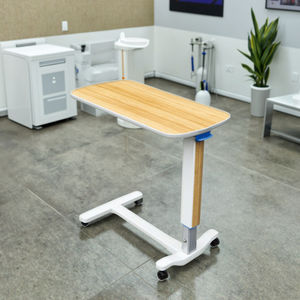 Table d'hôpital moderne, robuste et simple à poser sur le lit, réglable en hauteur, avec plateau en mélamine et structure en acier, confortable pour usage commercial en salle de soins Shiye - Product Image 2