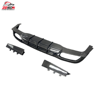 Diffuseur arrière de pare-chocs de voiture en fibre de carbone haute brillance style FD W213 4 portes 2016-2022 pour Mercedes Classe E Sport W213 E43 E63 AMG