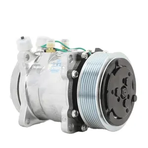 New Universal Auto A/C Compressor R134a Refrigeration Type with Fan Clutch for Car Universal 505 507 508 1-Year Warranty