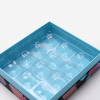 Boîte d'emballage cadeau de luxe fantaisie faite à la main avec blister praliné bonbons carton papier chocolat