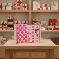 Caja Organizadora de Joyería de Alta Gama, Impermeable, con Calendario de Adviento, Cierre Magnético y Forro de Esponja, para Regalo de San Valentín