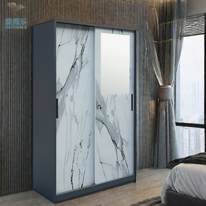 Armoire <span class=keywords><strong>de</strong></span> classement moderne à 2 portes <span class=keywords><strong>coulissante</strong></span> en métal, armoire en acier avec <span class=keywords><strong>miroir</strong></span>, salon, buanderie, salle d'<span class=keywords><strong>atelier</strong></span>, hôpital - Product Image 1