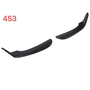 Smart 453 Front Bumper Lip <b>Splitter</b> Pair Carbon Fiber Style Lower Shovels For Retrofit Upgrade - Product Image 1