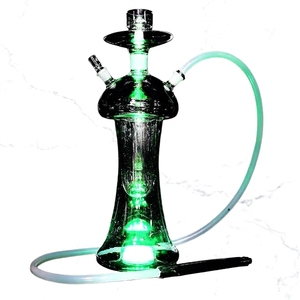 <span class=keywords><strong>Chicha</strong></span> LED de luxe en verre miniature pour bar, lounge et soirée, avec affichage lumineux, équipement de fumée électronique haut de gamme - Product Image 2
