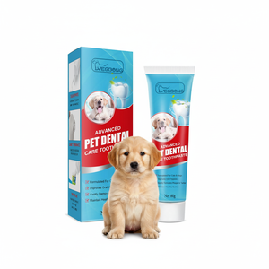 Dentifrice enzymatique vétérinaire pour chiens et chats, éliminateur <span class=keywords><strong>de</strong></span> plaque et <span class=keywords><strong>de</strong></span> tartre, formule haleine fraîche, 60g, durée <span class=keywords><strong>de</strong></span> conservation 3 ans, soin d'hygiène buccale - Product Image 1