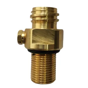 Soda Pin Valve M18*1.5 Input To TR21-4 Output For CO2 Cylinder Tank