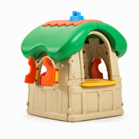 Maison de jeu en forme de champignon vert, livraison directe d'usine porte-à-porte, pour parcs d'attractions et usage domestique