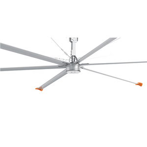 Ventilateur de plafond industriel HVLS, pales en aluminium, moteur PMSM, faible bruit, économie d'énergie, pour entrepôt, atelier - Product Image 1