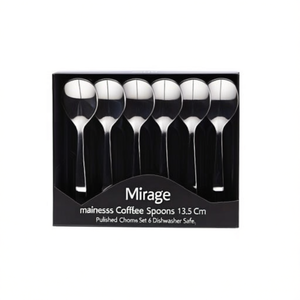 ชุดช้อนกาแฟ 6 ชิ้น สแตนเลส (13.5 ซม.) MIRAGE โครเมียมขัดเงา F17PN0621 - Product Image 2