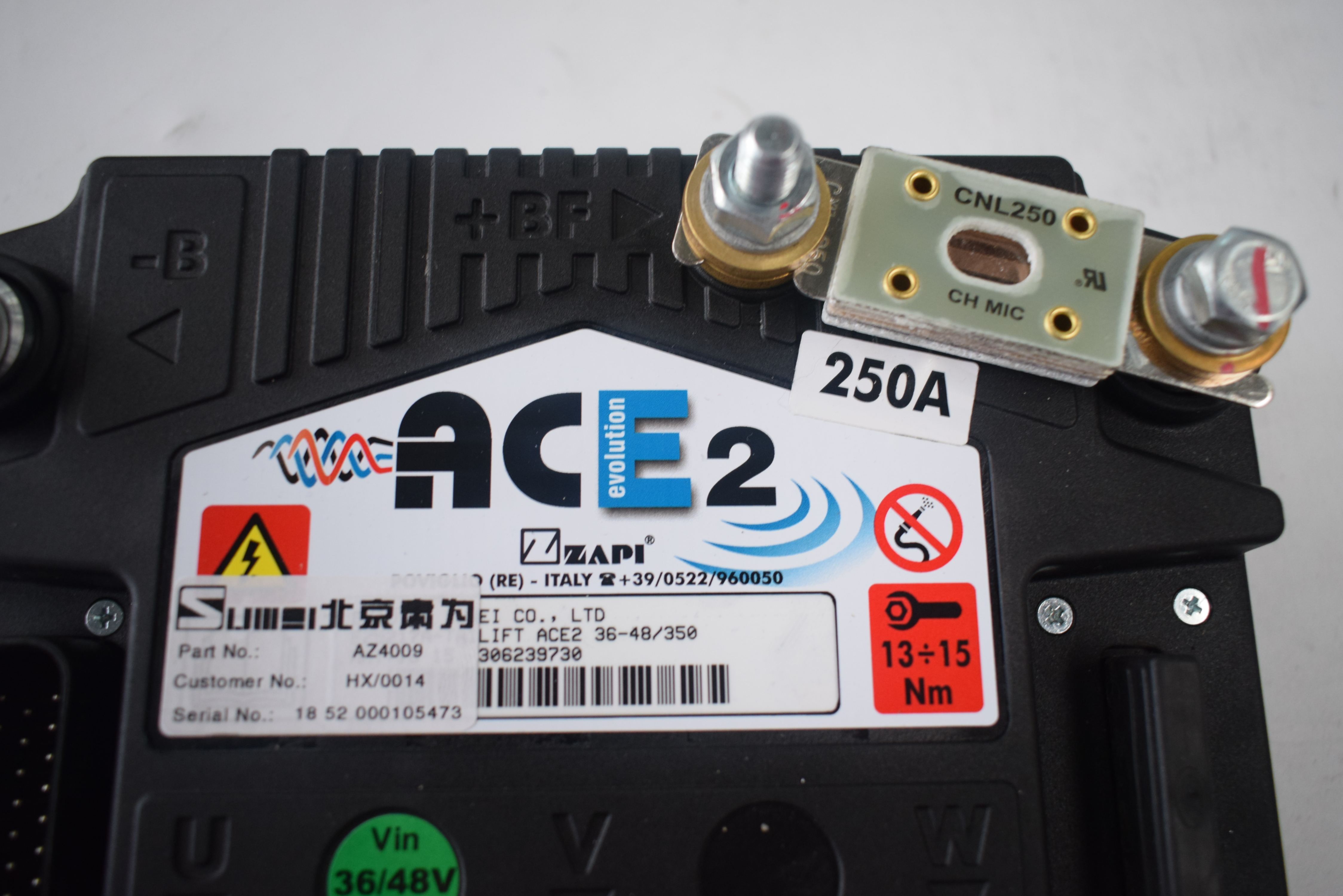 ZAPI Controller FZ5382-INV.ACE2 36-48/400 C/FUSE DISS.HE